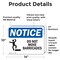 Signmission Do Not Move Barricades Sign With Symbol, 14 in W x Rectangle, Vinyl Decal OS-2PACK-NS-D-1014-L-11309 - alternate 2